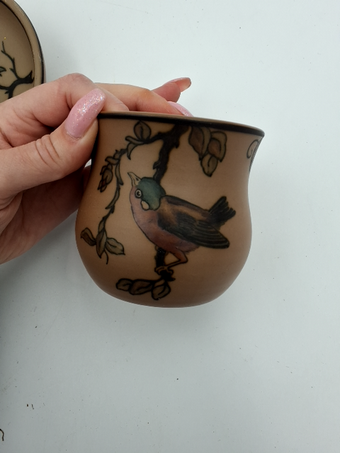 Vase, Lauritz Hjort, fuglemotiv